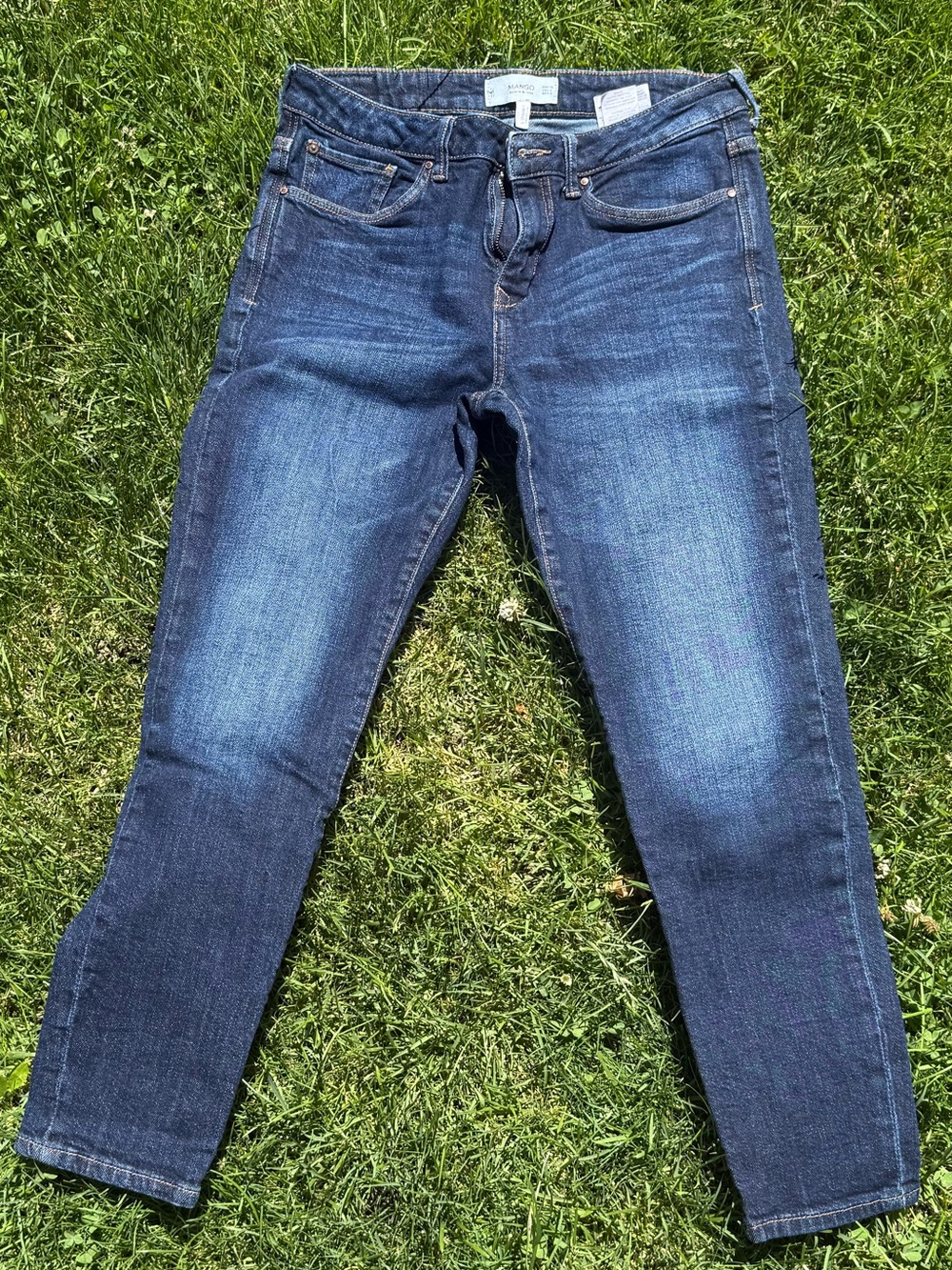 Mango Women's Dark Blue Skinny Jeans